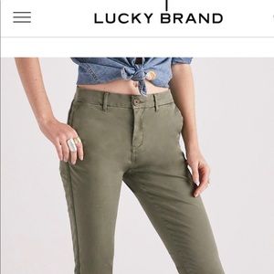 NWT Lucky Brand Green Pants Size 0
